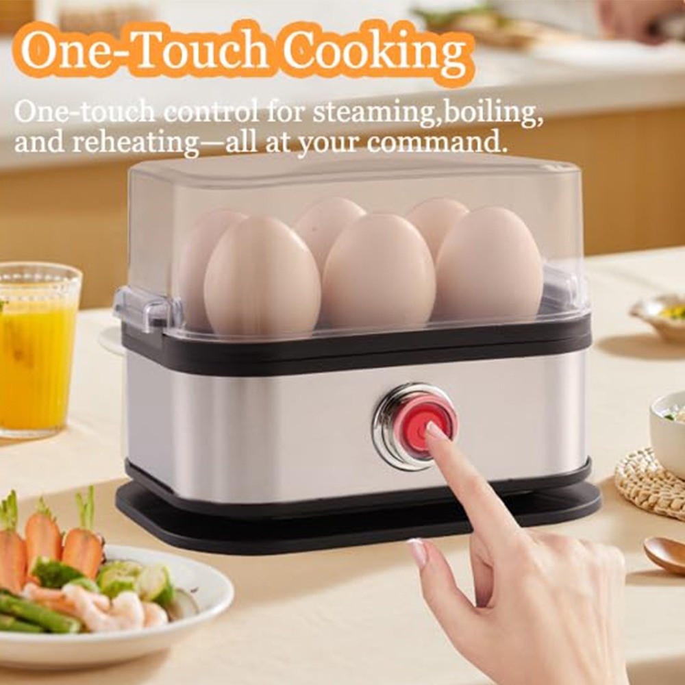 Egg Cooker Rapid - 200 W Power Eggs Boiler, 6