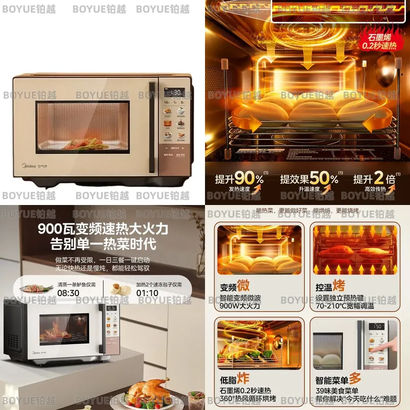 Kitchen Appliances Combo - Smarter Inverter-Mikrowellenofen mit Heißluftfritteuse, Multifunktionales Küchengerät