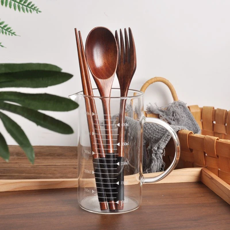 Kitchen Appliances Combo - Reisebesteck-Set aus Holz, Löffel, Gabel, Stäbchen,