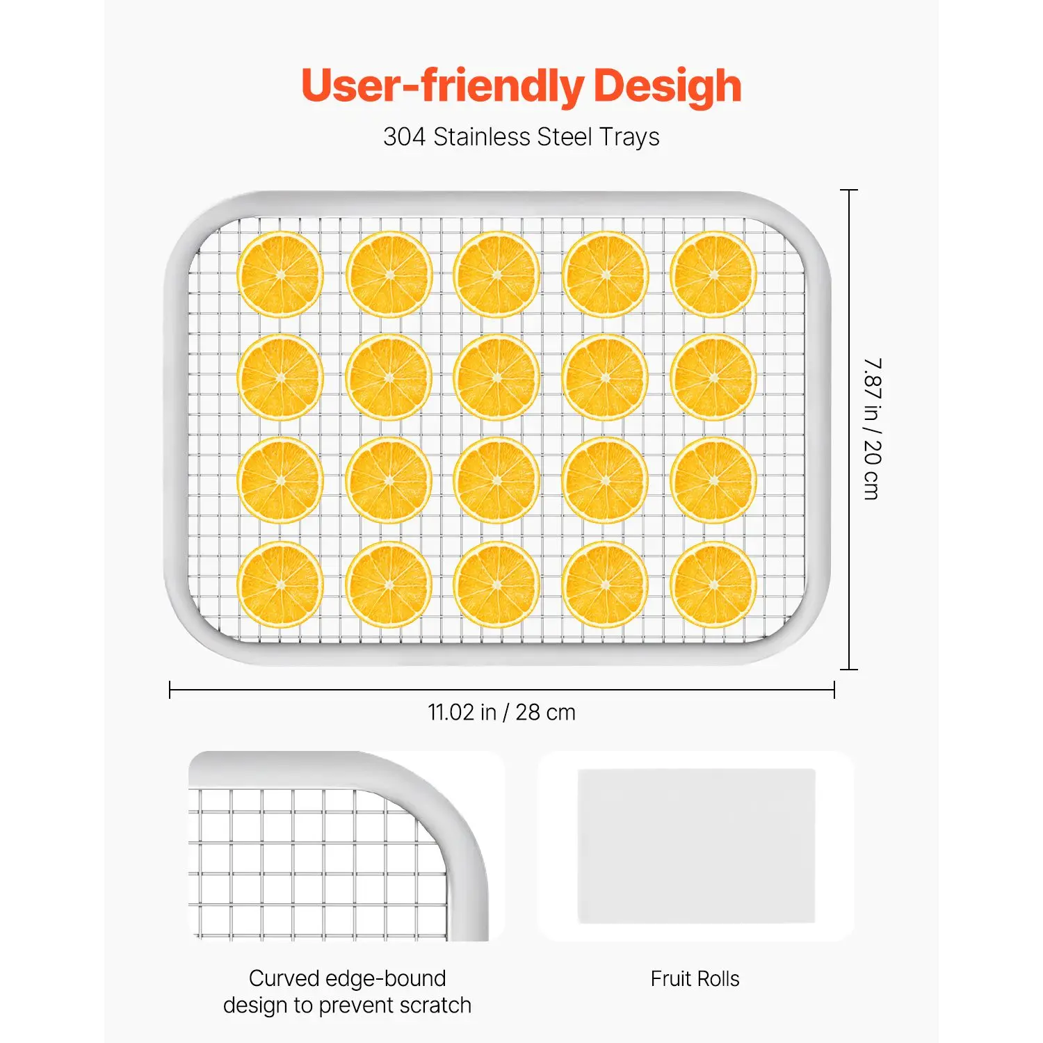 Dörrgerät, 6 Edelstahlschalen, – Dehydrator Tray Electric Bewertung und Preis