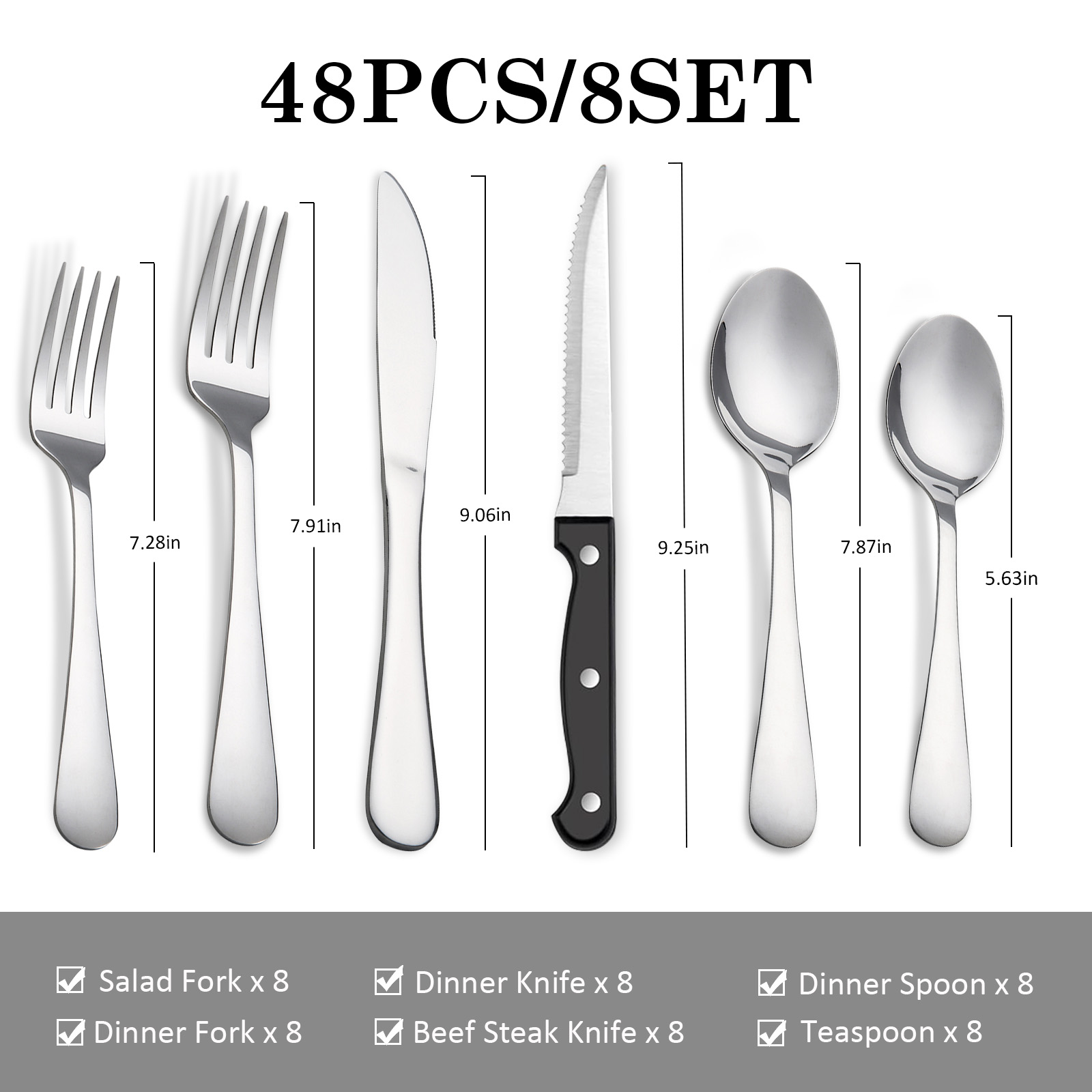 KOOMADE 48-teiliges Besteckset – Kitchen Appliances Combo Bewertung und Preis